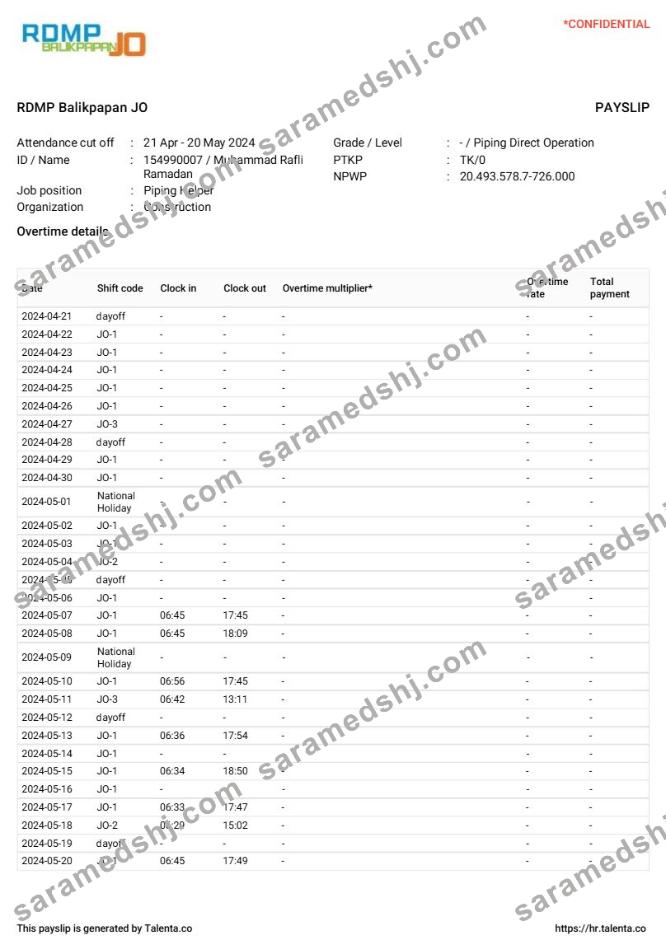 RDMP Balikpapan JO construction company payslip template in Word and PDF formats.pdf, 3